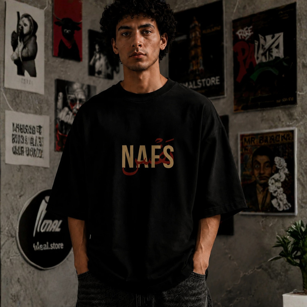 Ego Concept Graphic Drop-Shoulder Tee