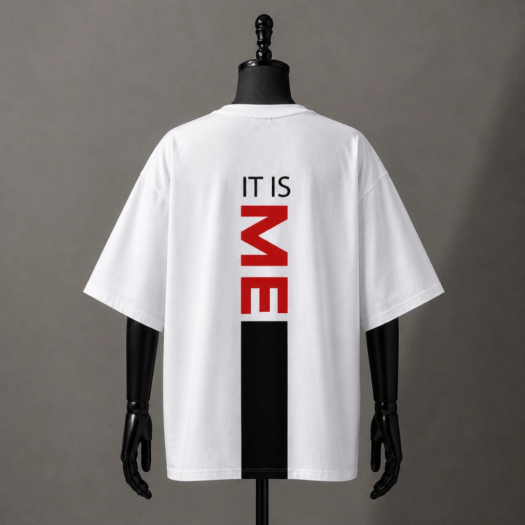 IT IS ME" Back Graphic Oversized Tee