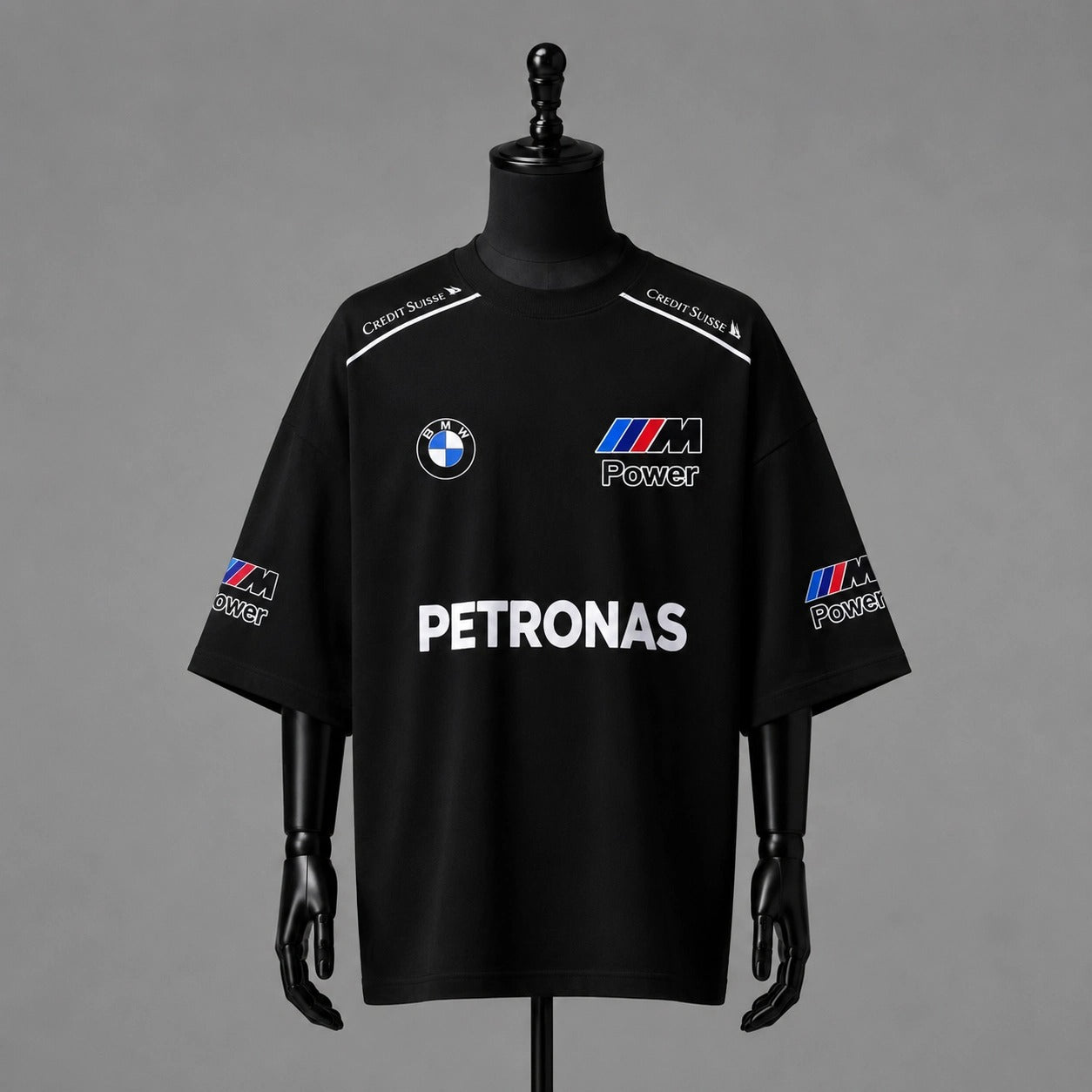 BMW M Power Racing Oversized Black T-Shirt – Motorsport Edition