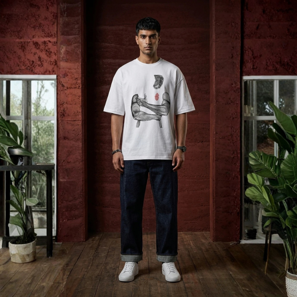 Vulnerable Mindset Graphic Drop-Shoulder Tee