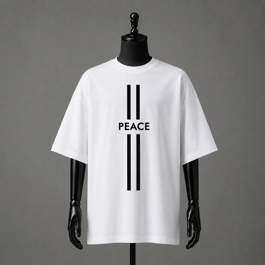 Peace Graphic Drop-Shoulder Tee