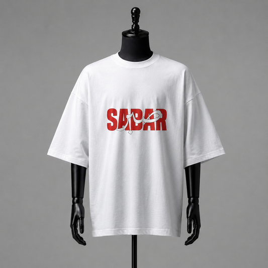 Sabar Arabic Graphic Printed Drop-Shoulder Tee