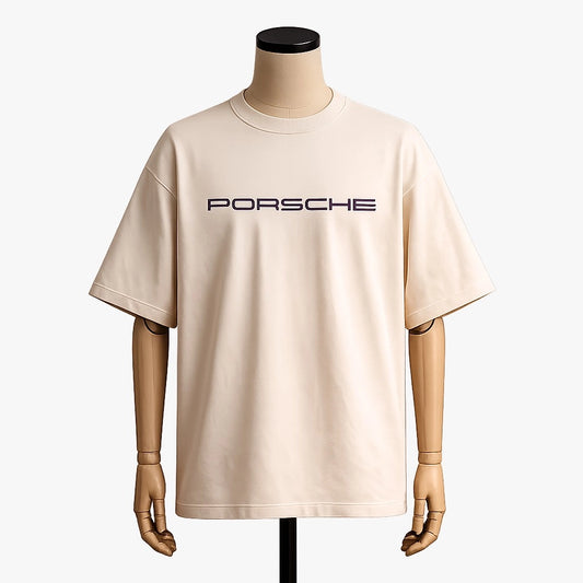 Porsche 911 GT3 RS | Japanese Aesthetic Beige Oversized Tee